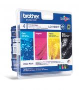 BROTHER MFC-6490CW MULTIPACK CMYK LC1100HYVALBP ORIGINAL