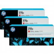 HP 771C PACK CARTUS CHROMATIC RED NR.771C B6Y32A 3X775ML ORIGINAL PENTRU HP DESIGNJET Z6200