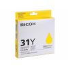 RICOH AFICIO GX E3300N CARTUS GEL YELLOW GC-31Y 405691 1K ORIGINAL